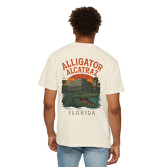 Alligator Alcatraz T-Shirt, Vintage Style Tee, Florida Souvenir Shirt, Unisex Graphic Top, Comfortable Casual Wear