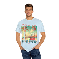 Summer Vibes Graphic T-Shirt - "Take Me Where Summer Never Ends"