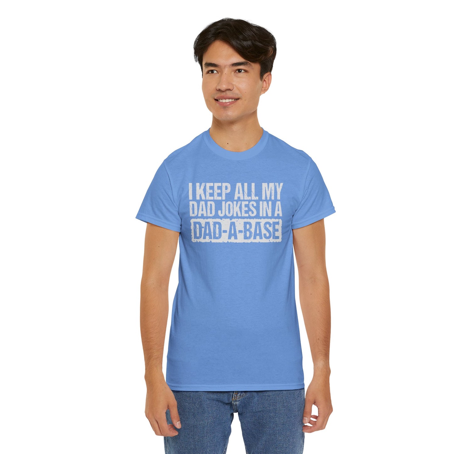 Dads Jokes Only  Dad A Base, Unisex Heavy Cotton Tee