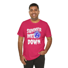 Summer Meltdown Graphic Tee — "Summer Melt Down" Sun Design