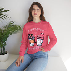 Woman's I Love You A Latte Valentine - Unisex Heavy Blend™ Crewneck Sweatshirt