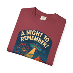 A Night to Remember! Vintage Style Unisex T-Shirt, Retro Graphic Tee, Fun Carnival Shirt, Summer Festival Top, Unique Gift
