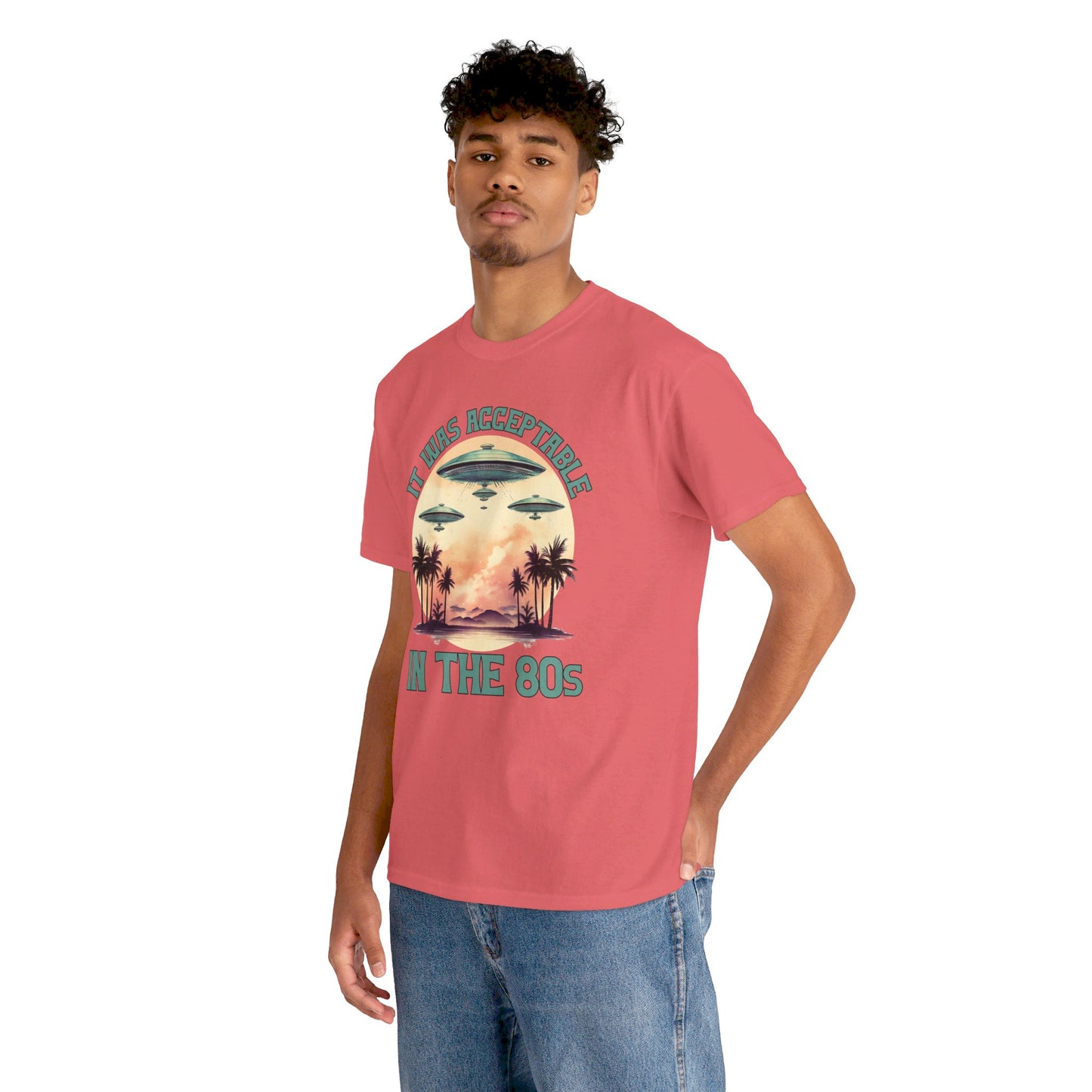 Funny 80s UFOs - Unisex Heavy Cotton Tee