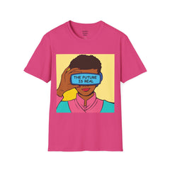 The FUTURE Is REAL Pop Art Woman Unisex Softstyle T Shirt