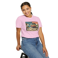 Ventura Highway Driving America Graphic Comfort Colors Unisex Garment Dyed T-shirt