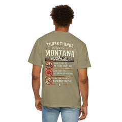 Montana Graphic T-Shirt — "Three Things You Don’t Do in Montana"