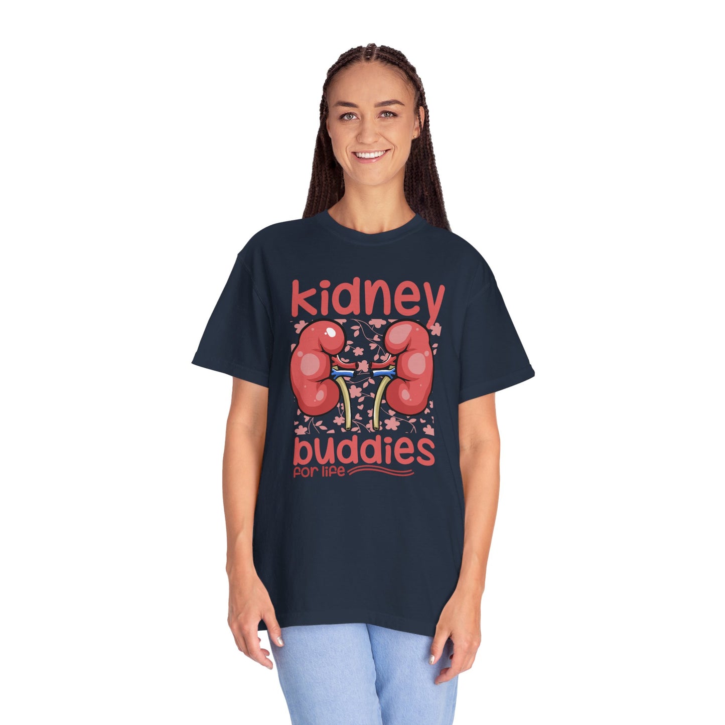 Kidney Buddies For Life, Graphic Unisex Garment-Dyed T-shirt