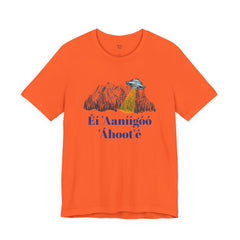 Éí Aanighóó Áhoolé Navajo The Truth Is Out There UFO Unisex Short Sleeve Tee