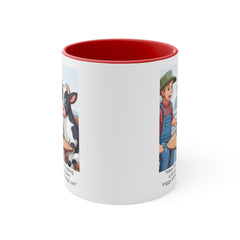 COW TIPPING Awareness - Accent Mugs | Cow Tipping Is Real, Bovine Humor. Gift For Him, Gift For Her, Farm Humor, Cow Fan Gift, Farm Animal