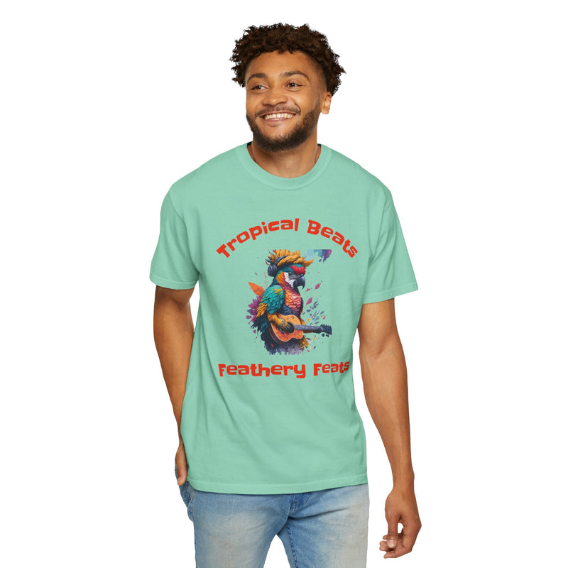 Tropical Beats Graphic T-Shirt — Feathery Feats Design