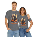 Black Cat And Pumpkin! Graphic Unisex Heavy Cotton Tee