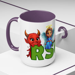 Russell Sage College Mascot Characters 11oz or 15 oz Ceramic Mug - Personalize your mug with your grad year by entering it in the notes field before you complete your purchase