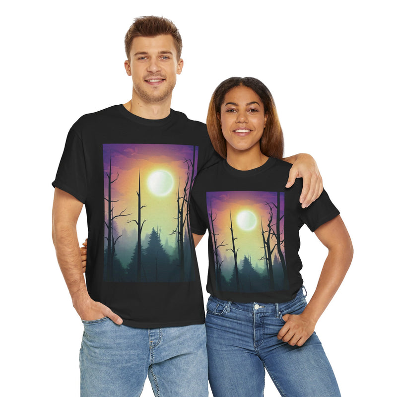 Serene Nature Graphic Tee, Aesthetic T-Shirt, Cozy Casual Wear, Gift for Nature Lovers, Perfect for Outdoor Adventures
