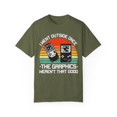 Retro Gamer Unisex T-Shirt - "I Went Outside Once"