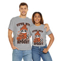 Cute But Spooky Halloween Raccoon! Graphic Unisex Heavy Cotton Tee