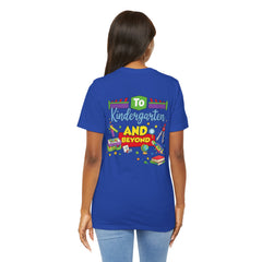 Personalized Name Kindergarten Teacher T-Shirt —  Kindergarten and Beyond Graphic Tee