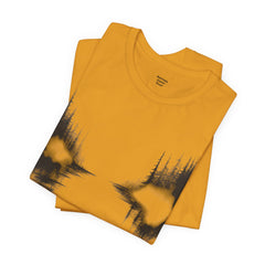 Mountain River Bank Nature-Inspired Graphic Tee