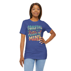 Coastal State of Mind Tee — Retro Beach Graphic T-Shirt