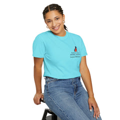Lauren McGowan Front Logo Back Graphic Baldwin Harbor Animal Hospital "Who Let the Dogs Out?" Tee