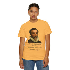 Kepler Coffee Quote T-Shirt — Astronomy Nerd Vintage Portrait Tee