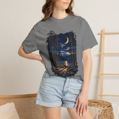 Moonlit Forest T-Shirt – Nature Lover Camping Shirt