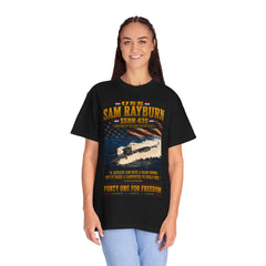 USS Sam Rayburn SSBN-635 Submarine T-Shirt — "Forty One for Freedom" Patriotic Navy Tee