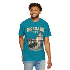 USS Holland SS-1 Submarine Vintage Graphic T-Shirt — Navy History Tee