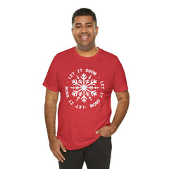 Let It Snow Snowflake T-Shirt — Christmas Winter Tee