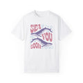 Whales, Sea You Soon -  Graphic Unisex Garment-Dyed T-shirt