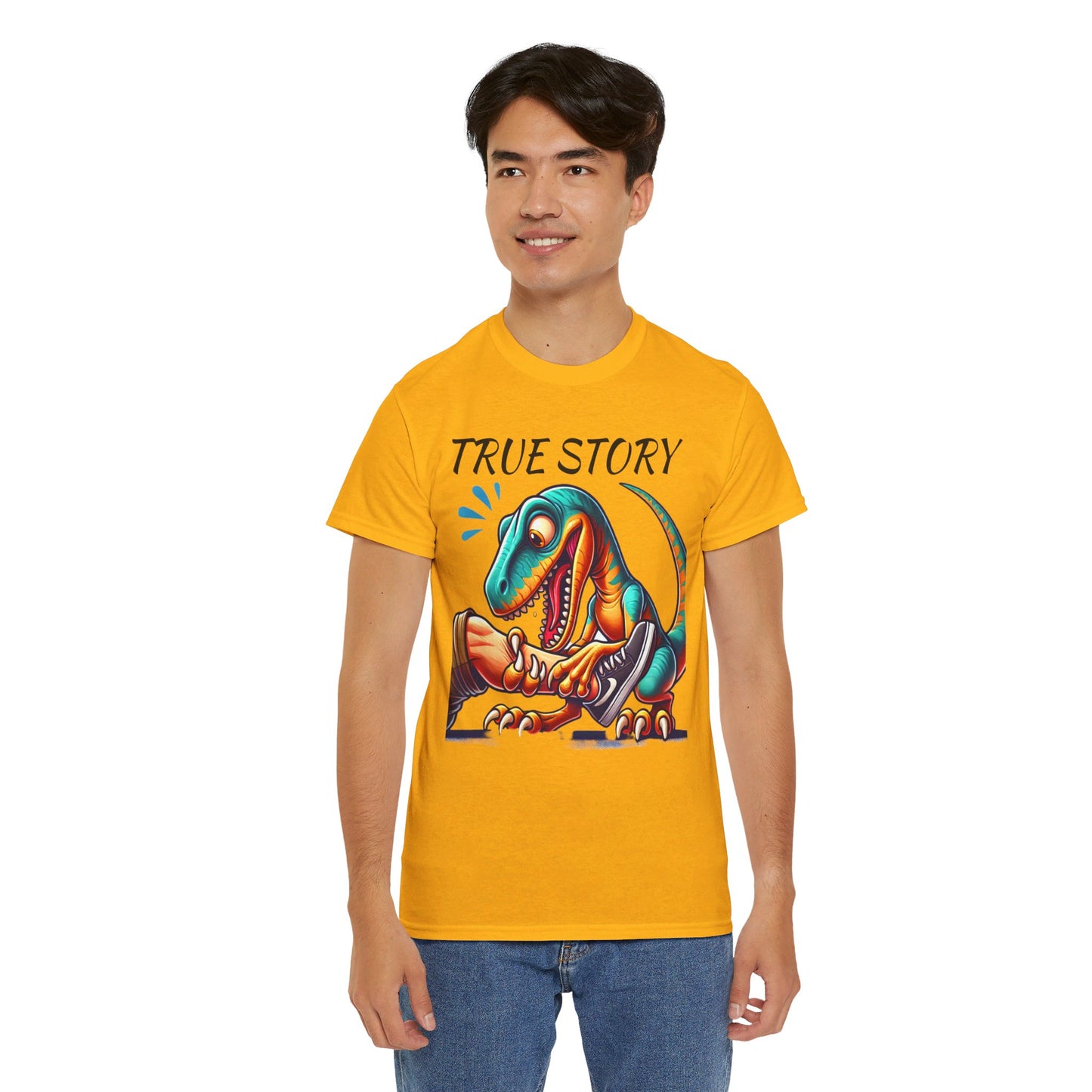 True Story Amputee Dinosaur Humor - Unisex Garment-Dyed T-shirt