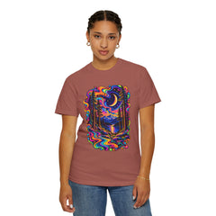 Mystical Psychedelic Moonlit Forest T-Shirt
