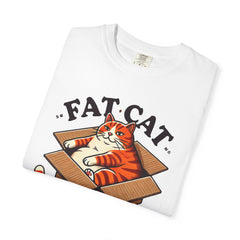 Fat Cat Happy Cat Graphic T-Shirt — Garment-Dyed Unisex Tee