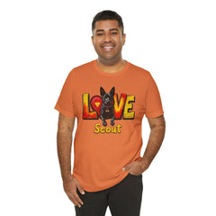 Personalized Love Your Dog T-Shirt — Designed with your dogs name and picture Graphic Tee