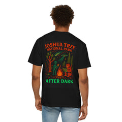 After Dark Collection Joshua Tree National Park  Unisex  Shirt, Creatures around the campfire scene