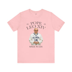 Pope Leo XIV Villanova Fan Short Sleeve Tee - Made in USA