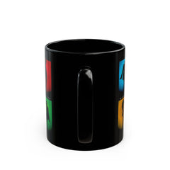 Pop Art Michael Jackson Iconic Silhouette Black Mug - 11oz & 15oz