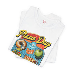 Pizza Day Unisex Short Sleeve Tee - Fun Foodie Graphic T-Shirt