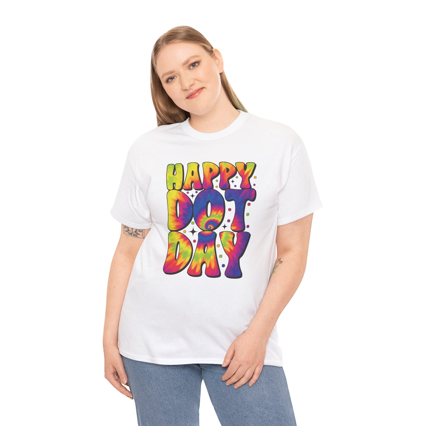 HAPPY DOT DAY - Graphic Unisex Heavy Cotton Tee