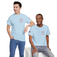 SUBMARINER RED Friday T Shirt with Fouled Anchor, American Flag, FBM / Boomer Silhouette. Remember Everyone Deployed, Dolphins