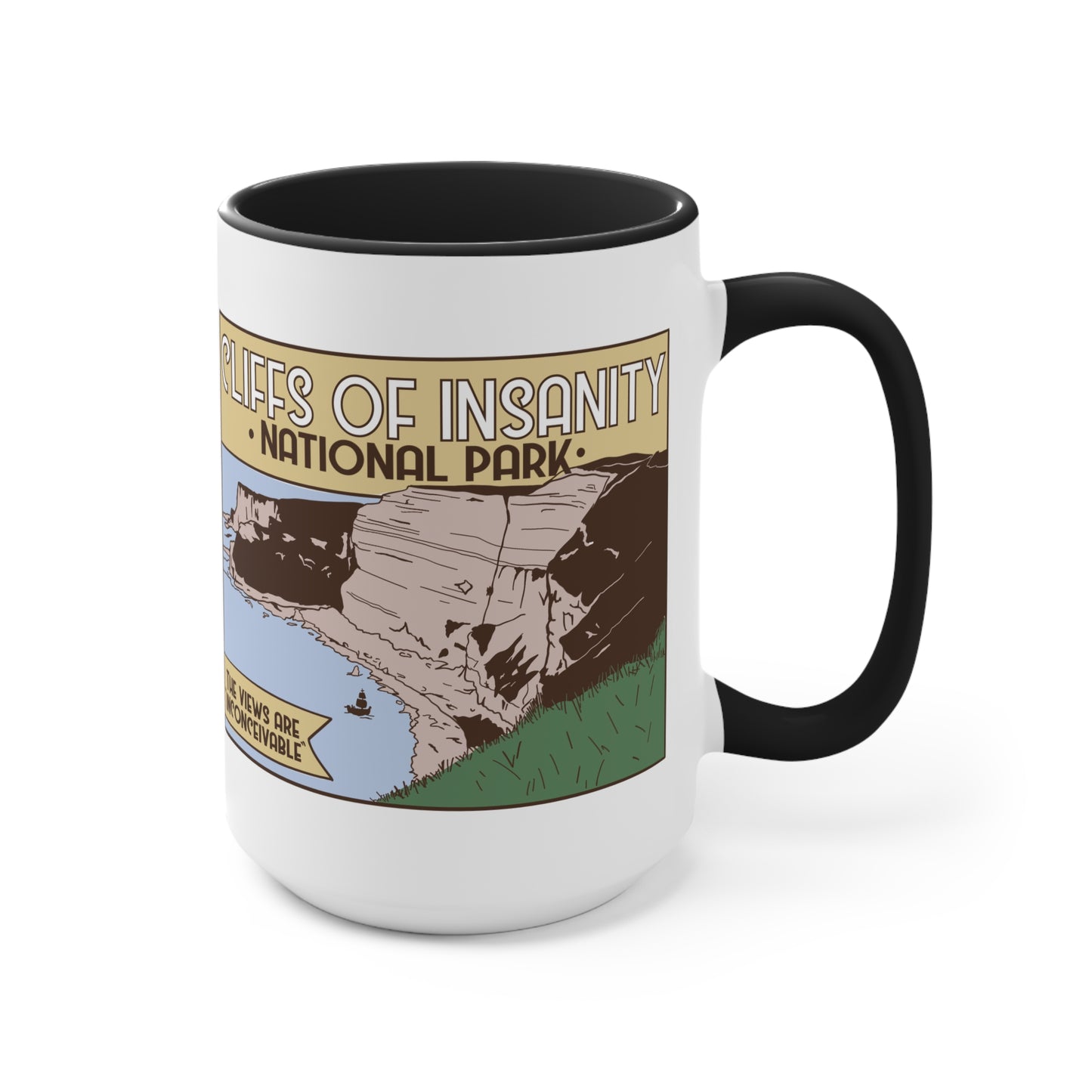 Cliffs of Insanity National Park, Accent Mug