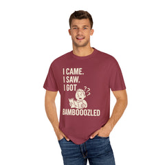 Funny Unisex Garment-Dyed T-Shirt, Bamboozled Shirt, Humorous Tee, Gift for Him/Her, Quirky Casual Wear
