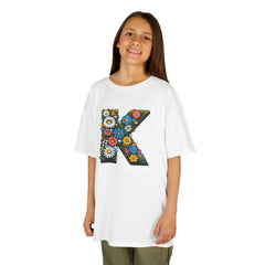 Floral Letter K Kids Tee, Cute Children’s Flower T-Shirt, Kids Customizable Summer Shirt, Personalized Gift for Birthdays, Garden [...]