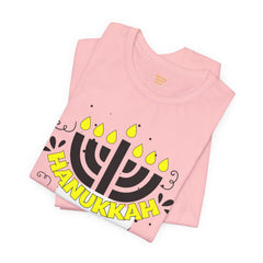 Hanukkah Menorah - Unisex Jersey Short Sleeve Tee