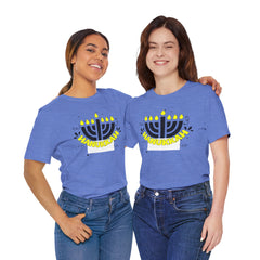 Hanukkah Menorah - Unisex Jersey Short Sleeve Tee