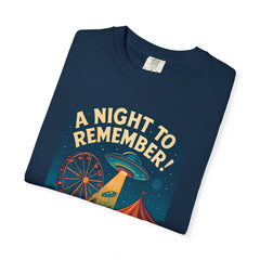 A Night to Remember! Vintage Style Unisex T-Shirt, Retro Graphic Tee, Fun Carnival Shirt, Summer Festival Top, Unique Gift