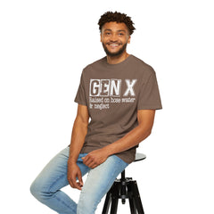 GEN X FUNNY graphic, Raised on Hose Water and Neglect, Retro Comfort Colors 1717, unisex garment-dyed t-shirt, gift for him, gift for her, Birthday gift tee, Vintage Style graphic tee, Fathers Day Shirt