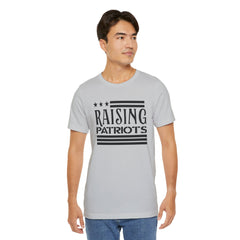 Raising Patriots Tee – Americana Stars & Stripes Family Pride T-Shirt