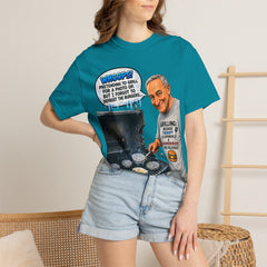 Grill Master Grandpa Funny BBQ T-Shirt — "Whoops! Pretending to Grill for a Photo" Graphic Tee