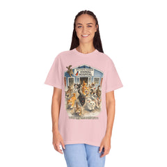 Front Graphic "Who Let the Cats Out?" Baldwin Harbor Animal Hospital Cute Vet Clinic T Shirt