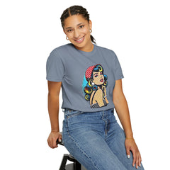 Pop Art Pinup Girl Comfort Colors T-Shirt